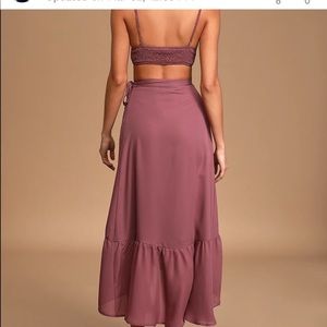 Lulu’s dusty rose skirt set XS